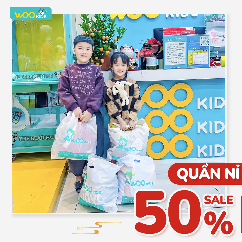 [🆕🇻🇳] Woo Kids – Kiến Thụy – Hải Phòng  🧑‍🧒❤️️👶⭐️  SALE 50% TOÀN BỘ QUẦN NỈ BÉ TRAI, CHỈ TỪ 94K – GIÁ RẺ NHẤT TỪ ĐẦU MÙA! 

 Quần nỉ xinh yêu, ấm áp nay giảm sâu 50%! Mẹ đã săn chưa?
 Giá chỉ từ 94K cho bé , shares-12✔️ , likes-3❤️️ , date-2025-01-14 22:00:10🇻🇳🇻🇳🇻🇳📰🆕