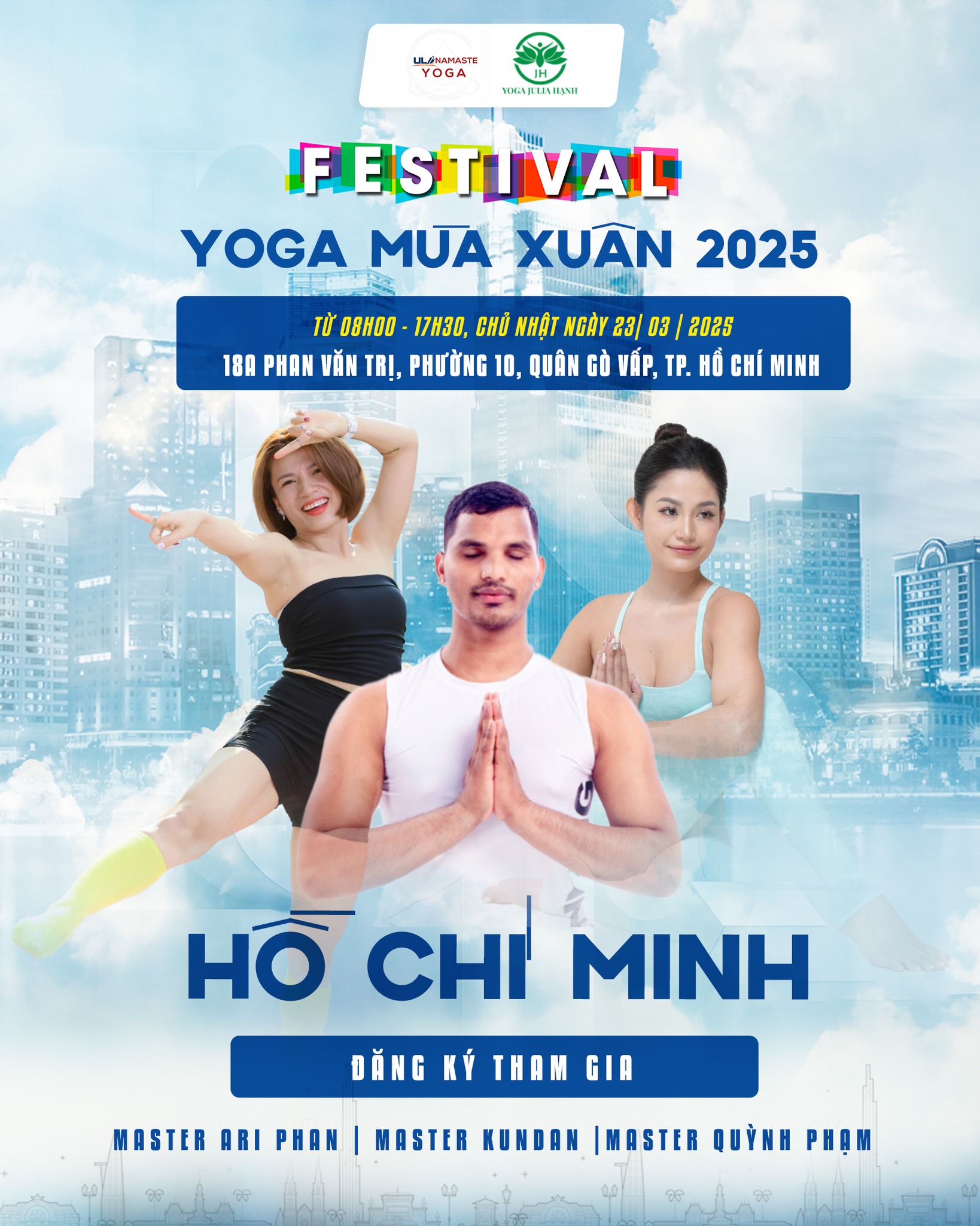 [🆕🇻🇳] ULA Namaste YOGA  – Đào tạo HLV Yoga Quốc tế 🧘 Top1Yoga 🤸🏻‍♀️ “FESTIVAL YOGA MÙA XUÂN” TẠI TP. HỒ CHÍ MINH: CHUYẾN PHIÊU LƯU KHÁM PHÁ NHỮNG TIỀM NĂNG VÔ TẬN BÊN TRONG BẠN

Sự kiện “Festival Yoga Mùa Xuân” hứa hẹn sẽ l , shares-2✔️ , likes-2❤️️ , date-2025-03-07 16:20:01🇻🇳🇻🇳🇻🇳📰🆕