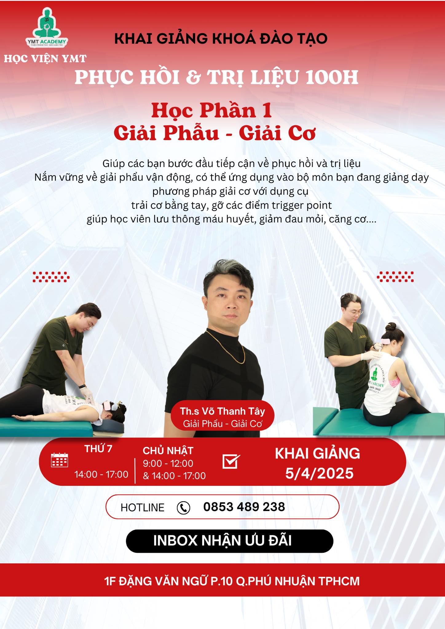 [???] Học Viện YMT ? Top1Yoga ??‍♀️ Dành cho các bạn muốn bắt đầu vào chuyên ngành phục hồi t.rị li.ệu từ A-Z
Sau bao nhiêu khoá học nâng cấp kiến thức và thực chiến tr.ị li.ệu, 
Khoá học này , shares-0✔️ , likes-3❤️️ , date-2025-03-13 20:13:00????????