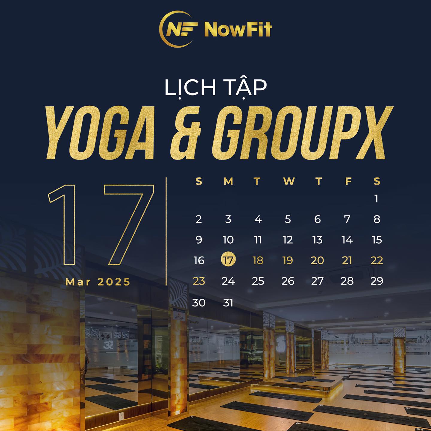 [???] NowFit Yoga&Fitness Center – Phòng tập yoga ? Top1Yoga ??‍♀️  LỊCH TẬP TUẦN MỚI (17/03 – 23/03/2025) TẠI NOWFIT

Sẵn sàng bứt phá, nâng cao sức khỏe và cải thiện sức khỏe! Mỗi buổi tập là một bước tiến gần hơn đến ph , shares-1✔️ , likes-10❤️️ , date-2025-03-16 21:50:35????????