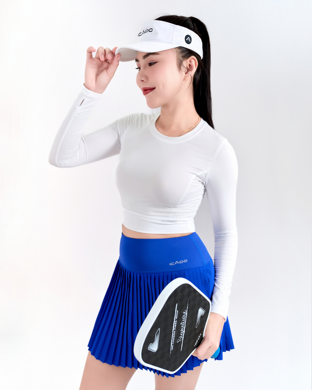 [🛒🇻🇳]Áo Croptop Tập Gym, Yoga, Chạy Bộ, Tennis, Pickleball Nữ ICADO HT104 – Trắng – Thế giới đồ tập , SKU – 78612 – thegioidotap.vn 🇻🇳🛒Top1Shop🛒 🇻🇳Top1Vietnam🇻🇳 🛍🛒🇻🇳