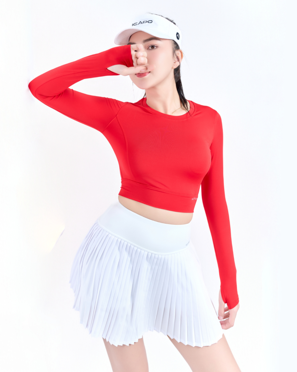 [🛒🇻🇳]Áo Croptop Tập Gym, Yoga, Chạy Bộ, Tennis, Pickleball Nữ ICADO HT104 – Đỏ – Thế giới đồ tập , SKU – 78611 – thegioidotap.vn 🇻🇳🛒Top1Shop🛒 🇻🇳Top1Vietnam🇻🇳 🛍🛒🇻🇳