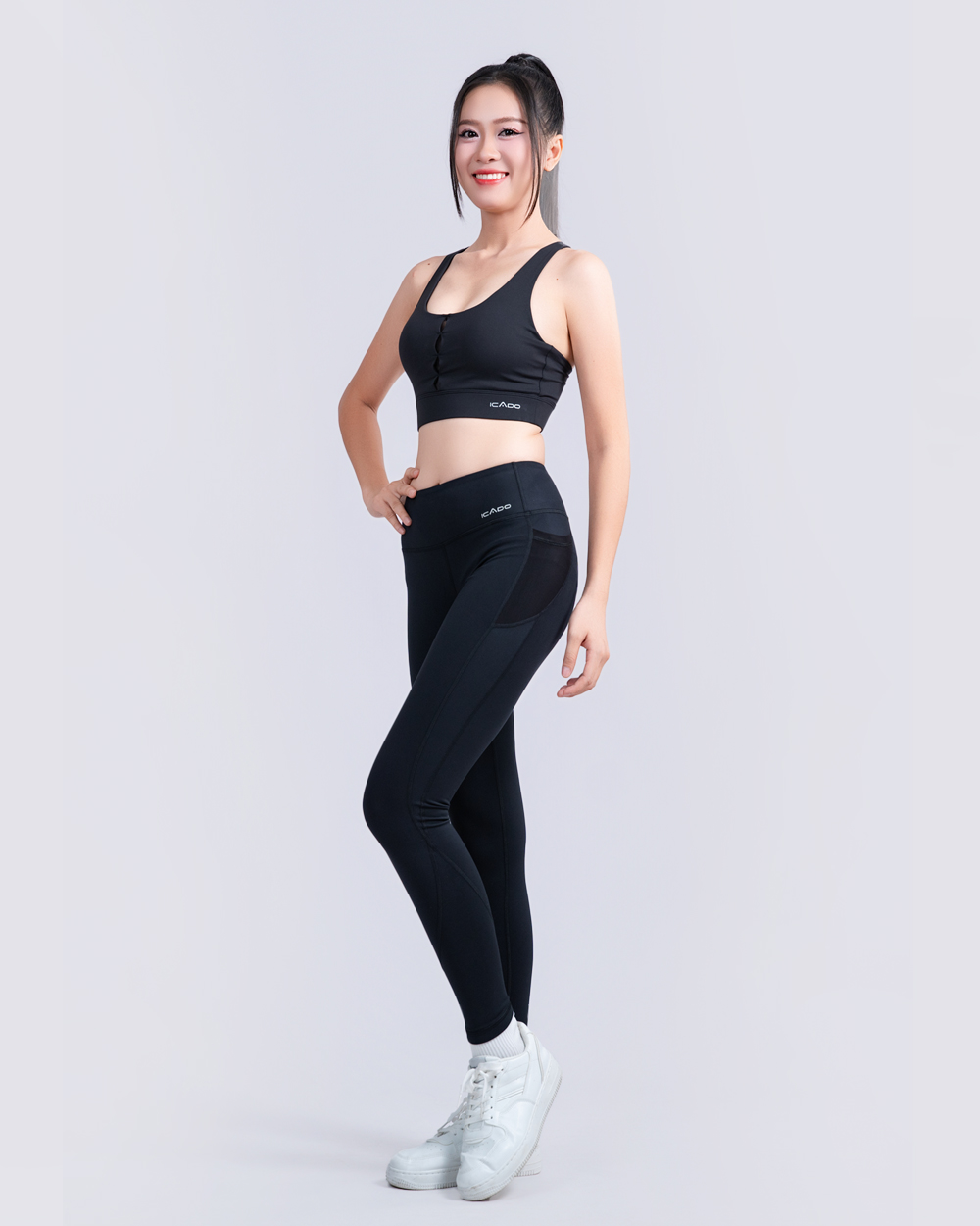 [🛒🇻🇳]Set Đồ Tập Gym, Yoga, Chạy Bộ Nữ ICADO HT104 - Đen - Thế giới đồ tập , SKU - 77976 - thegioidotap.vn 🇻🇳🛒Top1Shop🛒 🇻🇳Top1Vietnam🇻🇳 🛍🛒🇻🇳