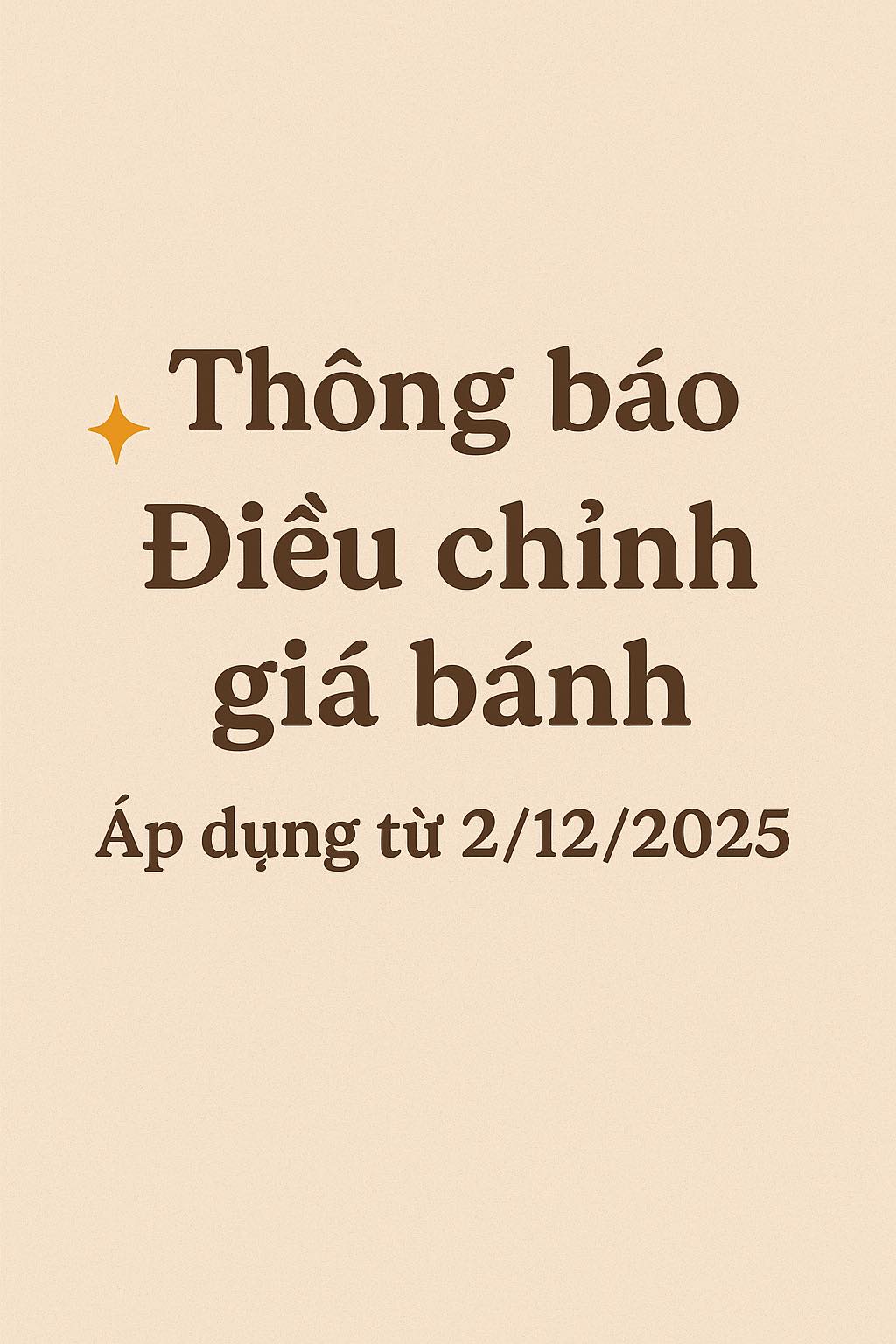 [🆕🇻🇳] Syn Bakery – Cửa hàng bánh nướng nhỏ 🍔 Top1Food  🍜  Thông báo nhỏ từ tiệm bánh của tiệm
Dạo gần đây, nguyên vật liệu làm bánh đều tăng giá liên tục. Để giữ được chất lượng bánh ngon – nguyên liệu chuẩn – kh , shares-0✔️ , likes-4❤️️ , date-2025-12-02 18:49:33🇻🇳🇻🇳🇻🇳📰🆕