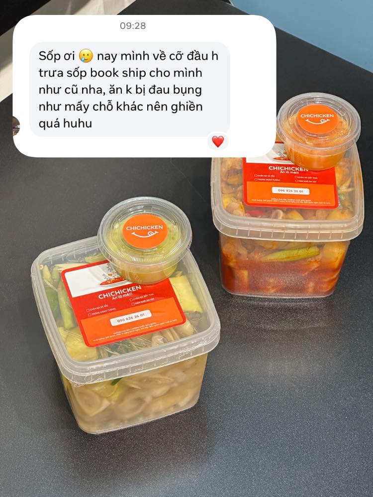 [🆕🇻🇳] Chân gà sả tắc sốt thái Chichicken 🍔 Top1Food  🍜 Lần thứ 3 bạn khách đặt chân gà ở ChiChicken.
Đều đặn 1 sả tắc 1 sốt thái
Không chỉ vì ngon mà vì hợp vệ sinh
Bạn ăn chẳng bị đau bụng nên ghiền. 3 đơn tro , shares-0✔️ , likes-4❤️️ , date-2025-12-13 16:52:33🇻🇳🇻🇳🇻🇳📰🆕